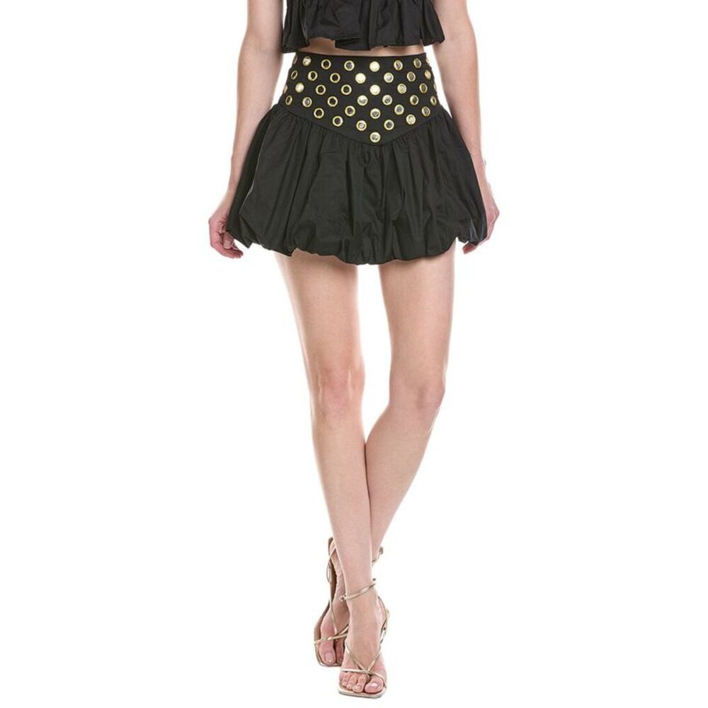 Colette Rose Womens Embellished Mini Skirt, Black - Picture 3 of 4
